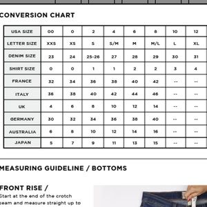 current elliott size 1 conversion